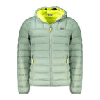 Men's Norway 1963 green polyamide jacket with a front zipper and stand-up collar, lightweight and stylish for outdoor wear.