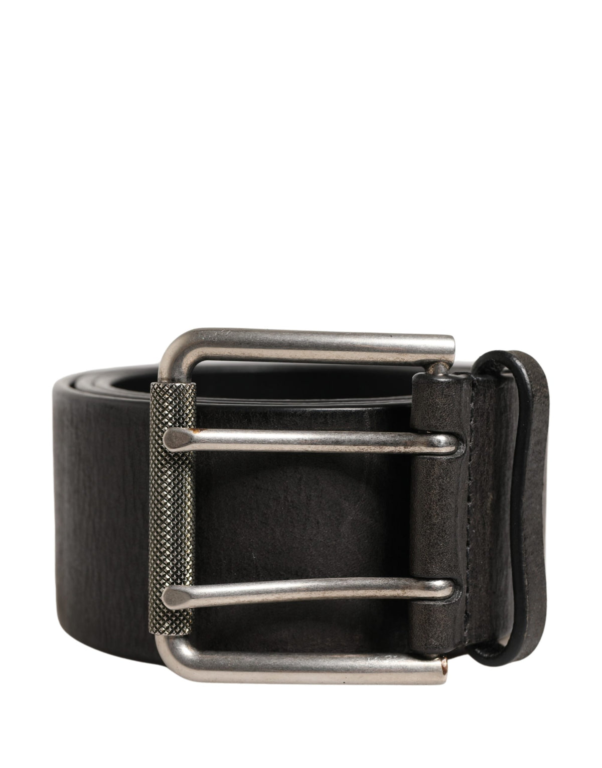 Dolce & Gabbana Men Black Classic Leather Metal Buckle Belt - Eljoys Fashion 