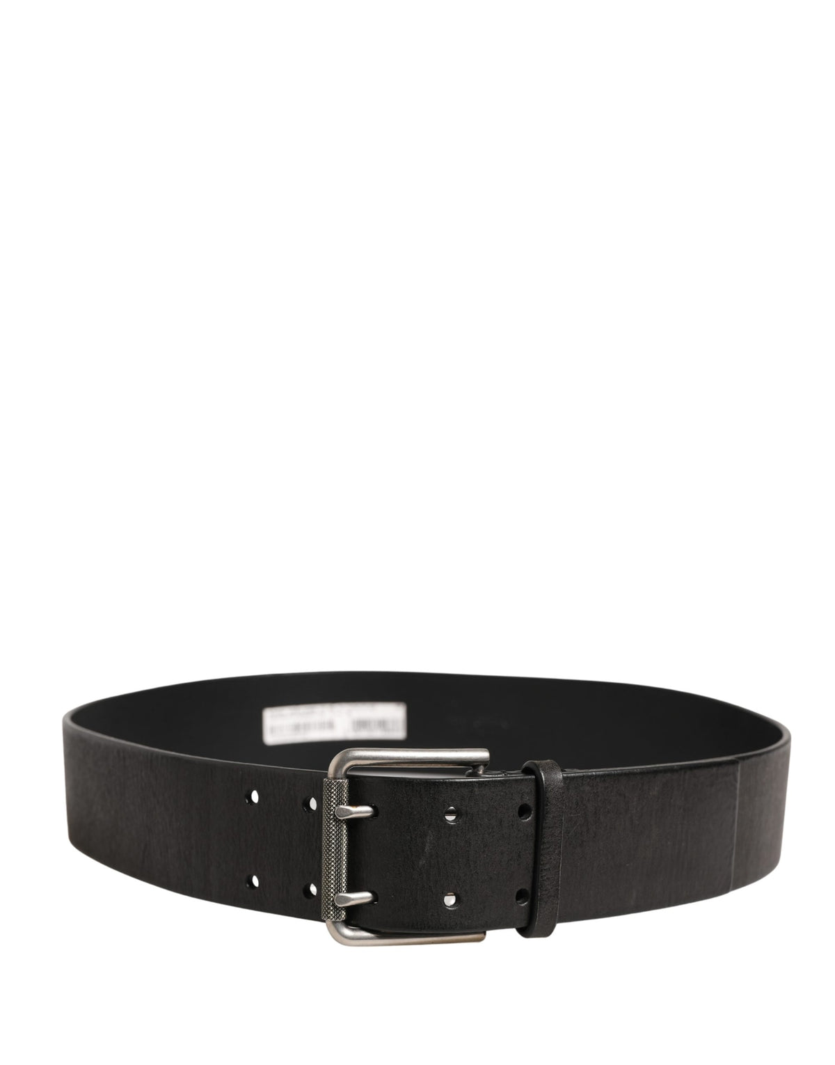 Dolce & Gabbana Men Black Classic Leather Metal Buckle Belt - Eljoys Fashion 