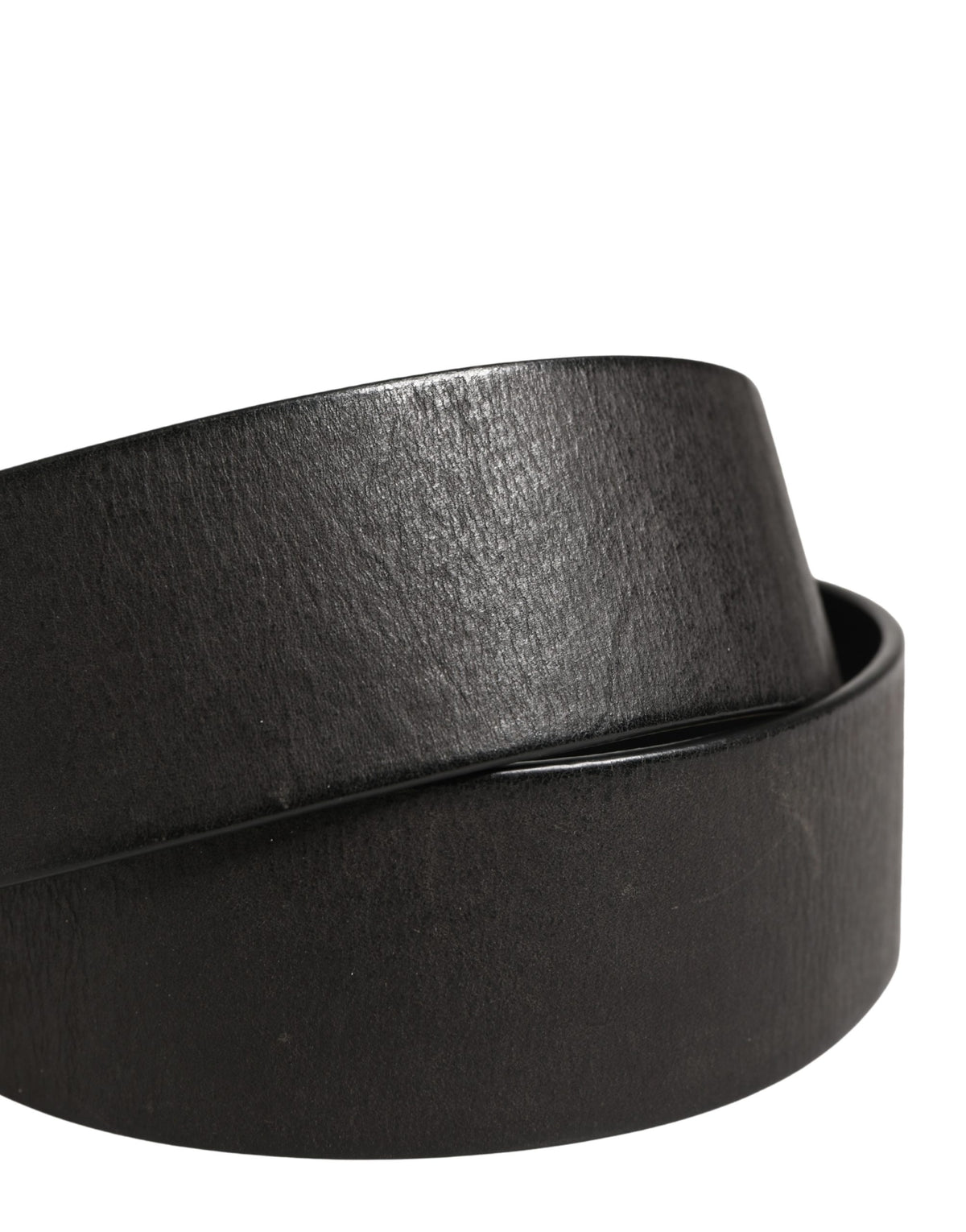 Dolce & Gabbana Men Black Classic Leather Metal Buckle Belt - Eljoys Fashion 