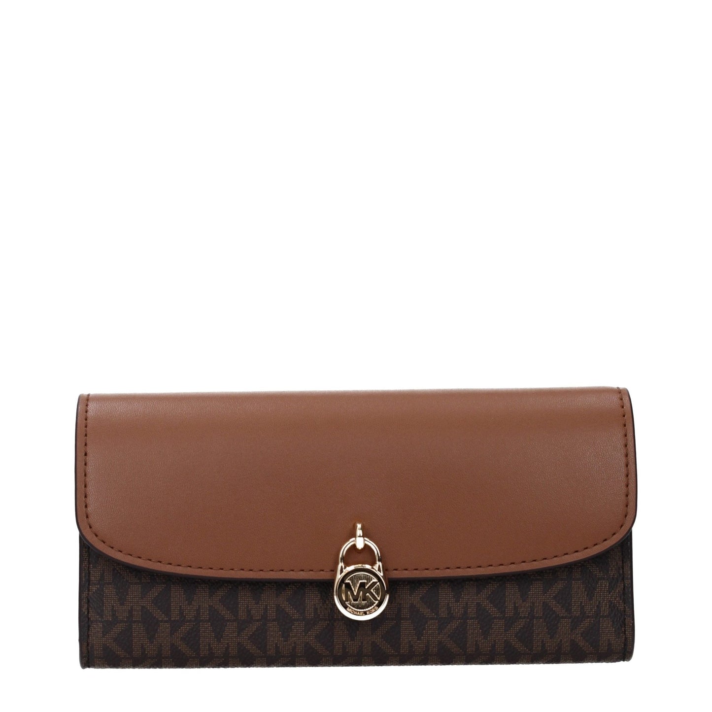 Michael Kors Brown Fabric Wallet Michael Kors