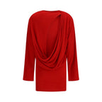 Jacquemus Red Viscose Cocktail Dress