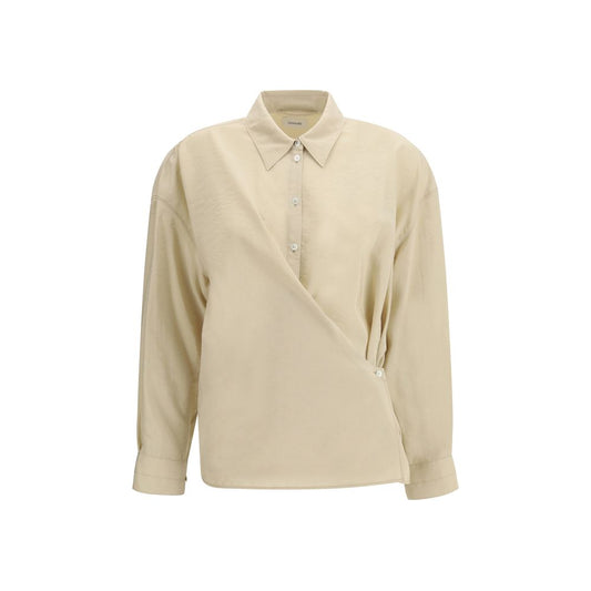 Lemaire Beige Silk Dress Shirt Lemaire