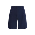 Kenzo Blue Cotton Bermuda Shorts