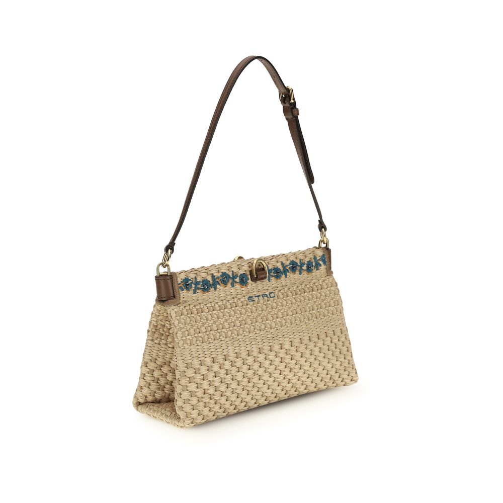 Etro Beige Viscose Shoulder Bag Etro