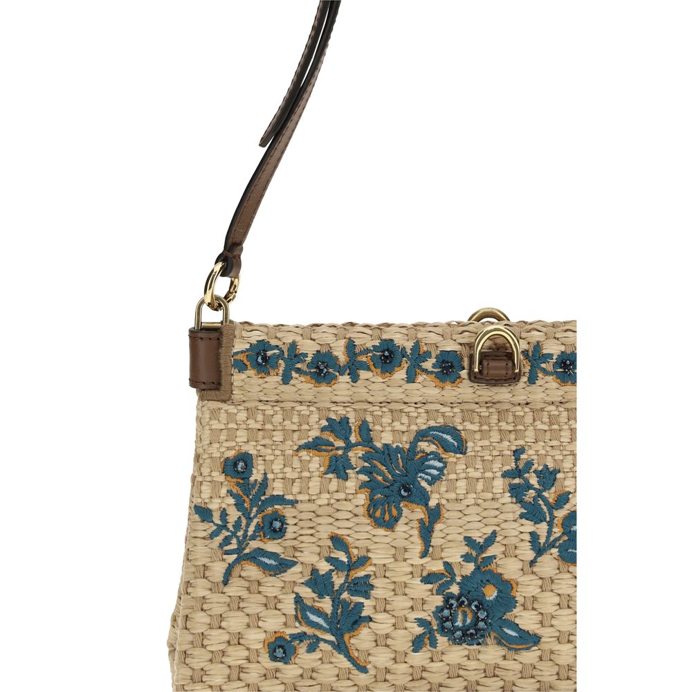Etro Beige Viscose Shoulder Bag Etro