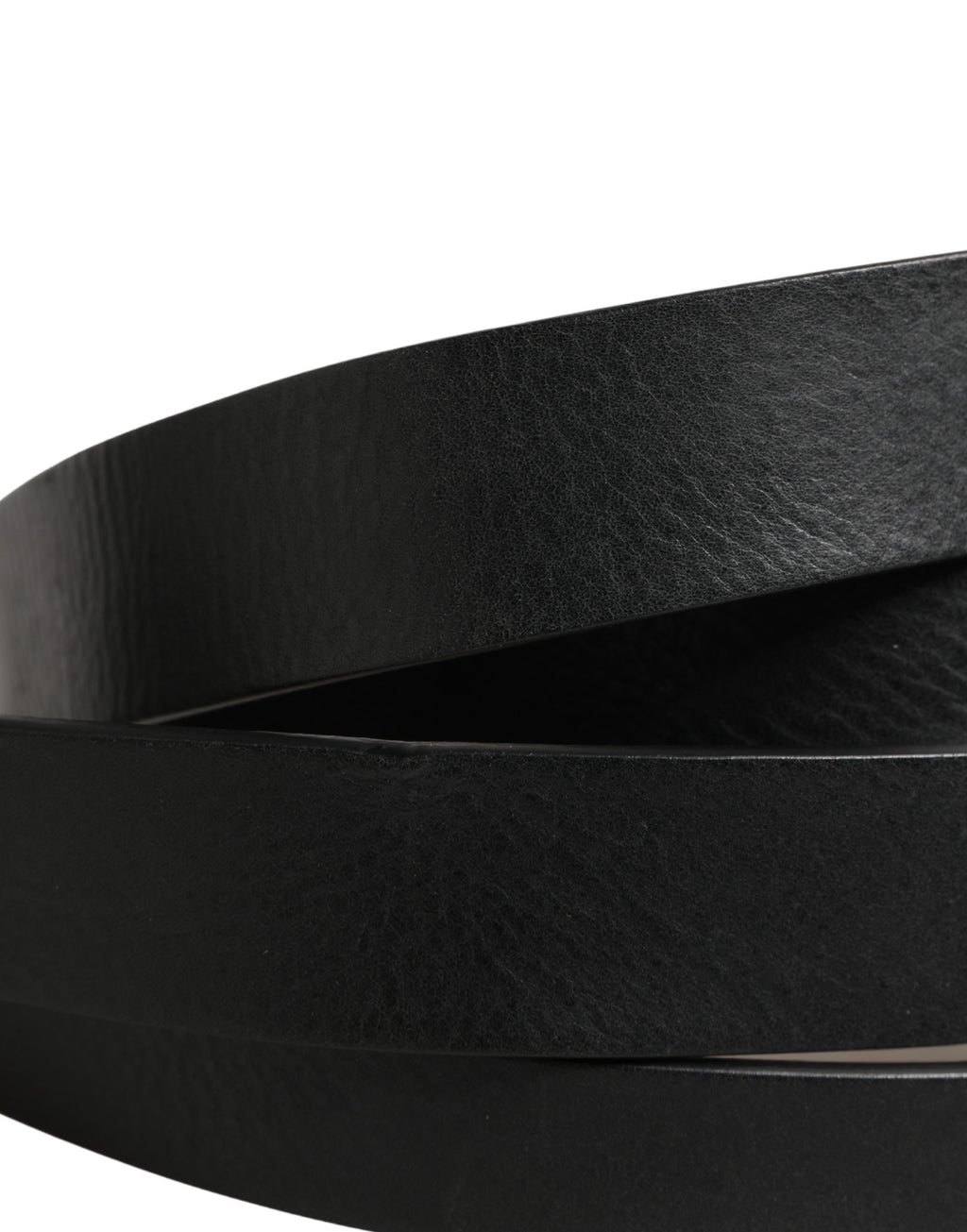 Dolce & Gabbana Black Double Strap Leather Silver Buckle Belt - Eljoys Fashion 