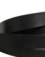 Dolce & Gabbana Black Double Strap Leather Silver Buckle Belt - Eljoys Fashion 