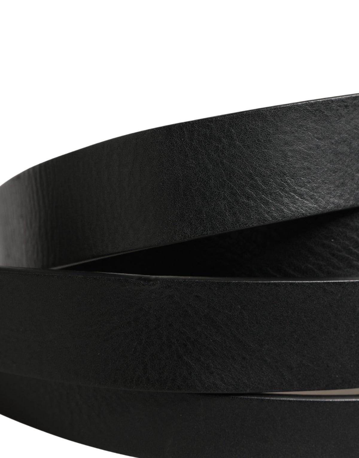 Dolce & Gabbana Black Double Strap Leather Silver Buckle Belt - Eljoys Fashion 