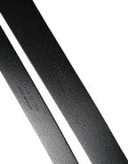 Dolce & Gabbana Black Double Strap Leather Silver Buckle Belt - Eljoys Fashion 