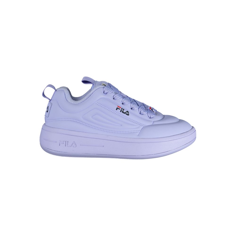 Fila Azzurro polyester women's sneaker with blue and white design, lightweight athletic shoe with cushioned sole