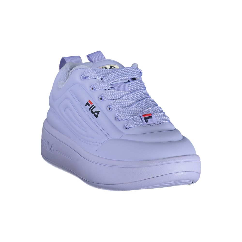 Fila Azzurro polyester women's sneaker with a sleek blue design, lightweight construction, and sporty style.