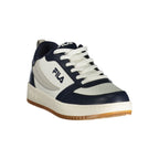 Fila blue polyurethane men's sneaker with sporty design and white sole, showcasing a comfortable athletic footwear style.