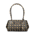 Guess Jeans brown polyurethane women's handbag with sleek design and top handle, stylish accessory for casual and chic outfits.