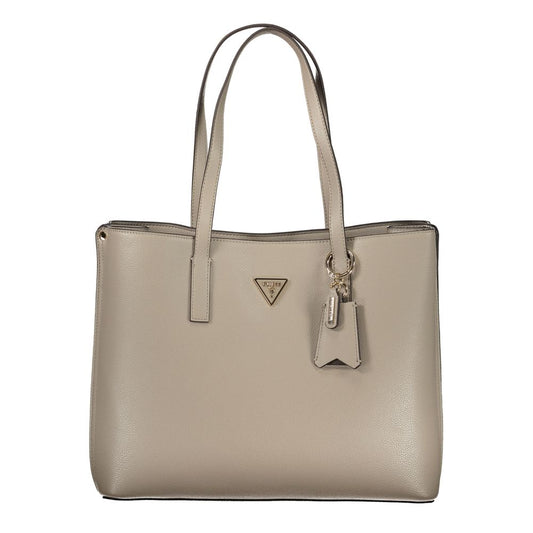 Guess Jeans Grigio Poliuretano Women's Handbag Guess Jeans