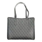 Guess Jeans Nero Poliuretano women's handbag with sleek design and top handle, featuring a modern black PU material.
