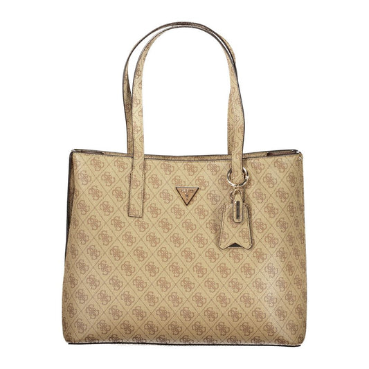 Guess Jeans Beige Polyurethane Women Handbag Guess Jeans