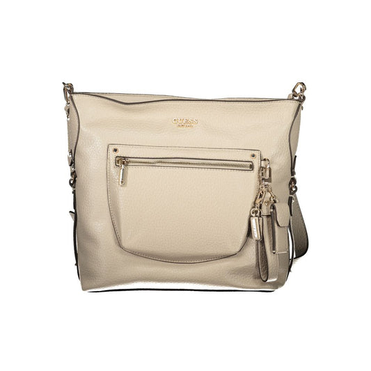Guess Jeans Beige Polyurethane Women's Handbag Guess Jeans