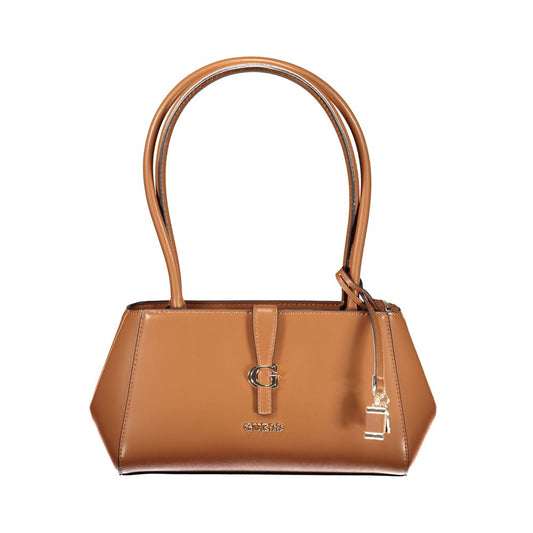 Guess Jeans Marrone Poliuretano Female Handbag Guess Jeans