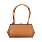 Guess Jeans brown polyurethane female handbag with sleek design and adjustable strap, perfect for casual and stylish outfits.