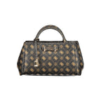 Guess Jeans brown polyurethane women's handbag with sleek design and top handle, featuring subtle branding and stylish details.