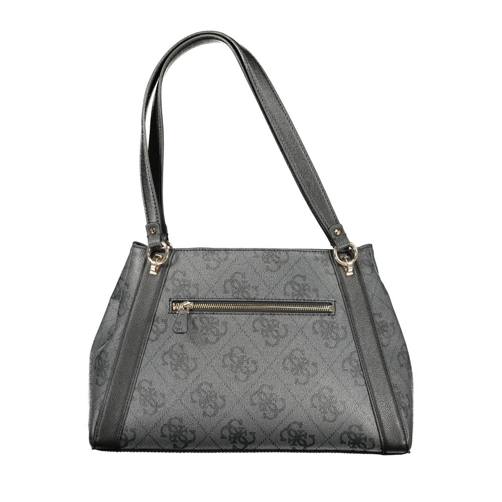 Guess Jeans Nero Poliuretano Women Handbag - Eljoys Fashion 