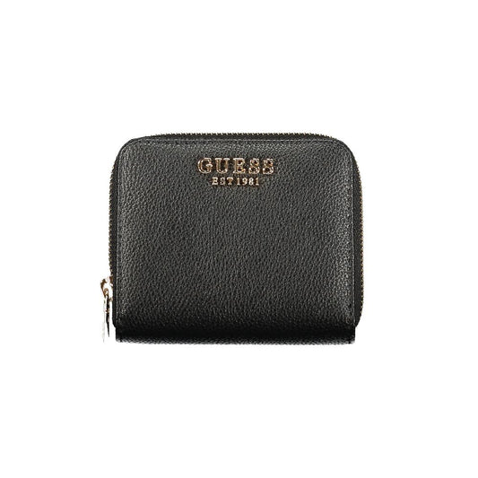 Guess Jeans Nero Poliuretano Women Wallet Guess Jeans