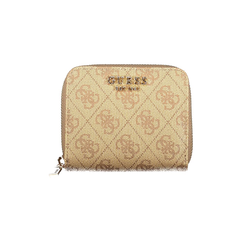 Guess Jeans Beige Polyurethane Women Wallet Guess Jeans