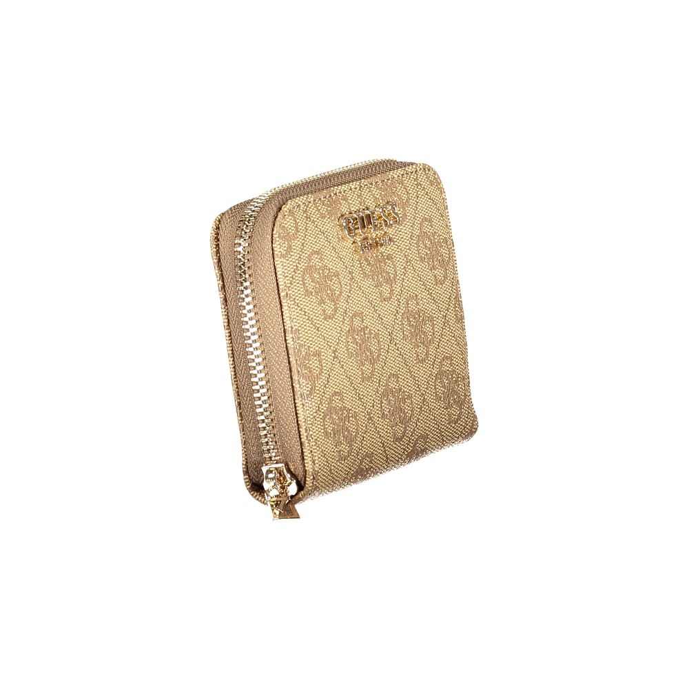 Guess Jeans Beige Polyurethane Women Wallet Guess Jeans