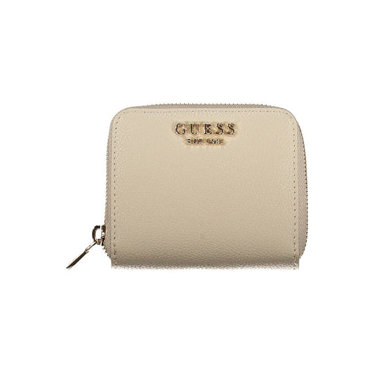 Guess Jeans Beige Polyurethane Women Wallet Guess Jeans