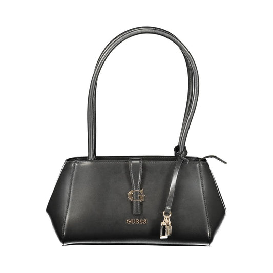 Guess Jeans Nero Poliuretano Donna Shoulder Bag Guess Jeans