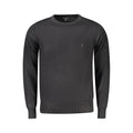 Black Viscosa men's sweater by Coveri Moving, featuring a comfortable fit and stylish design.