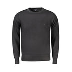 Black Viscosa men's sweater by Coveri Moving, featuring a comfortable fit and stylish design.