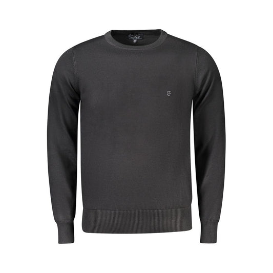 Coveri Moving Black Viscosa Mens Sweater Coveri Moving