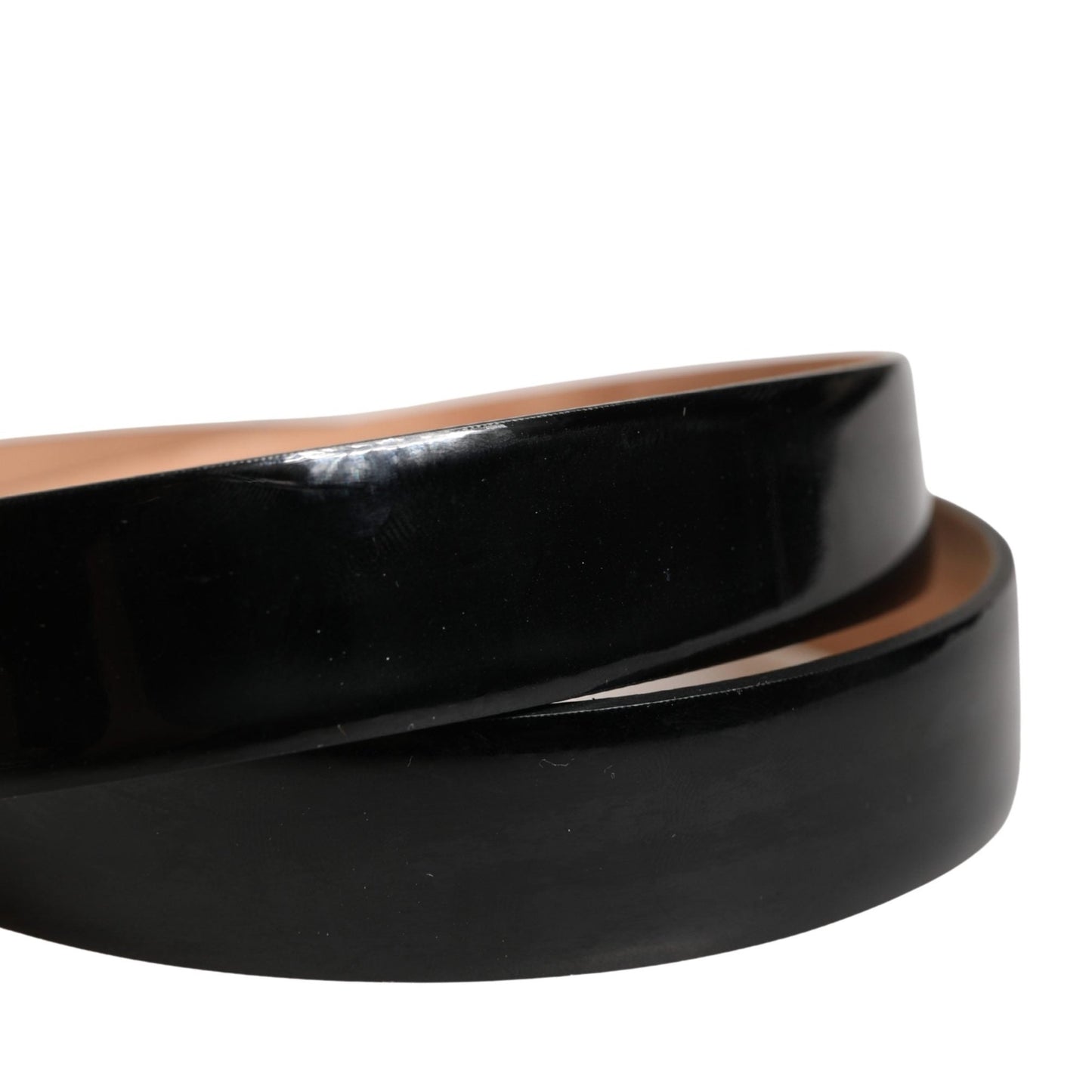Dolce & Gabbana Men Black Classic Leather Metal Buckle Belt