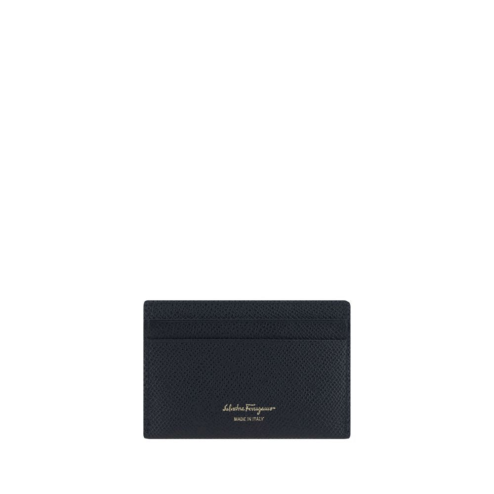 Ferragamo Black Calf Leather Bos Taurus Wallet Ferragamo