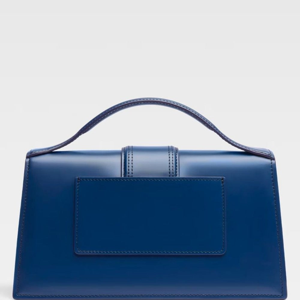 Jacquemus Dark NavyLeather Le Grand Bambino Handbag
