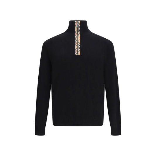 Burberry Black Wool Sweatshirt Burberry