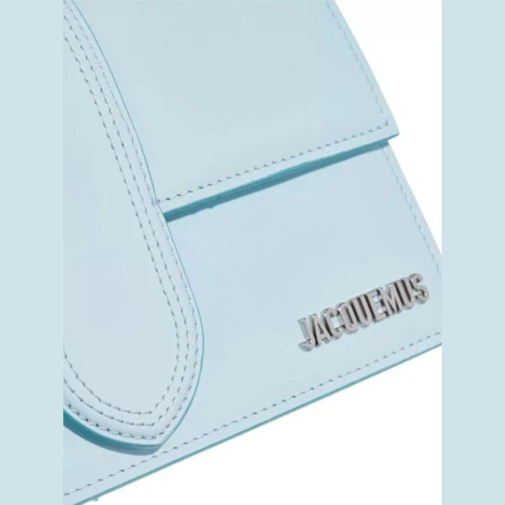 Jacquemus Pale blue Leather Le Grand Bambino Handbag Jacquemus