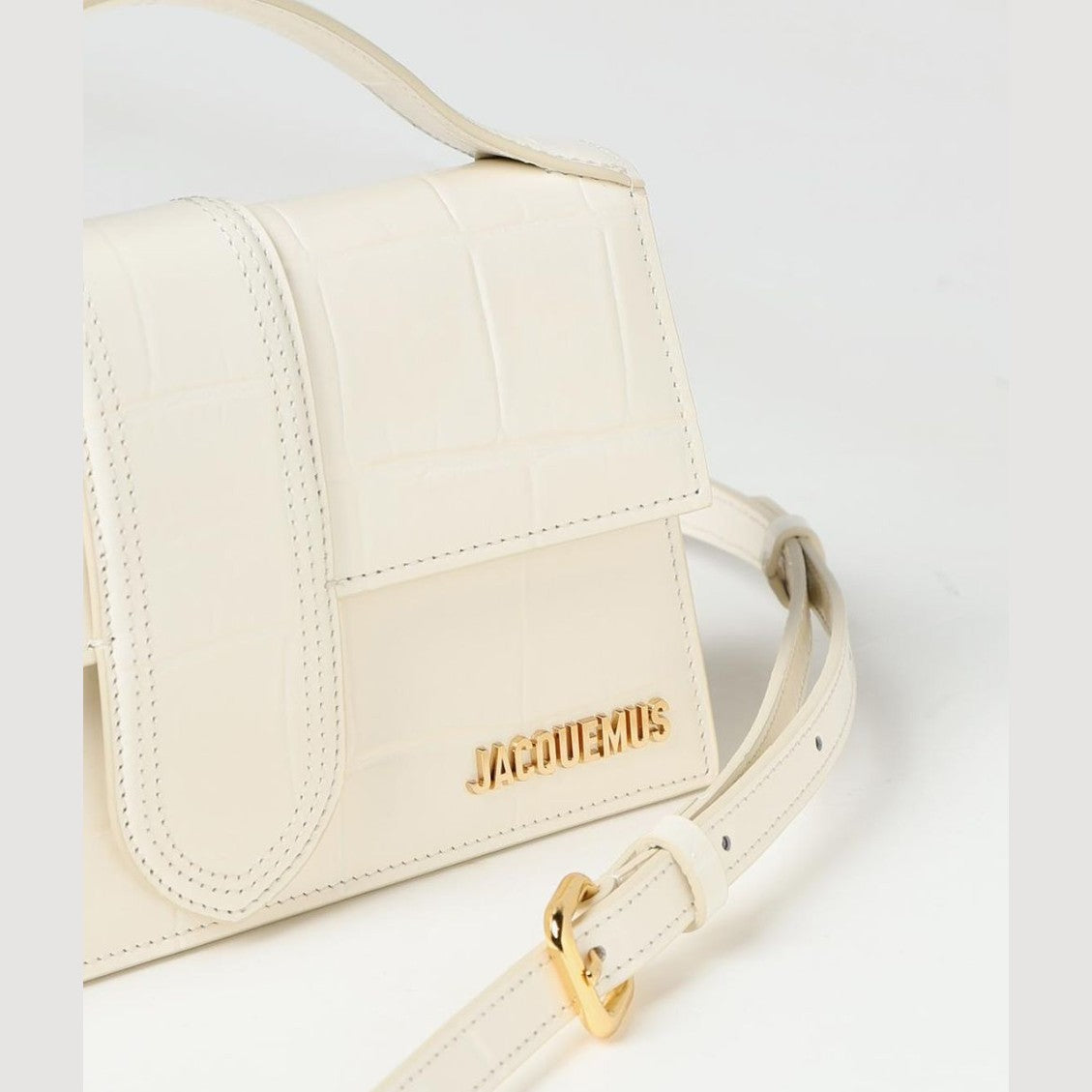 Jacquemus Ivory Cocco Le Grand Bambino Handbag Jacquemus