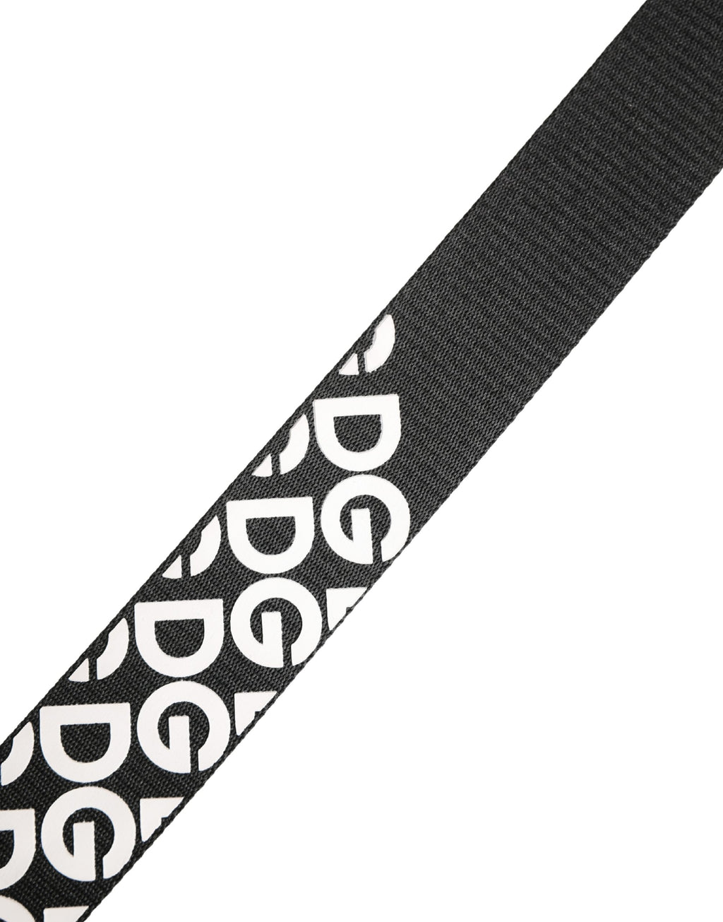 Dolce & Gabbana White Black Logo Leather Metal Buckle Belt Dolce & Gabbana