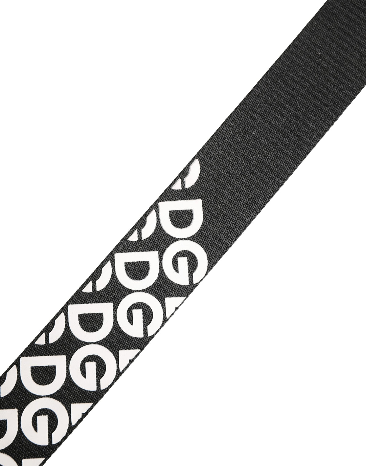 Dolce & Gabbana White Black Logo Leather Metal Buckle Belt Dolce & Gabbana