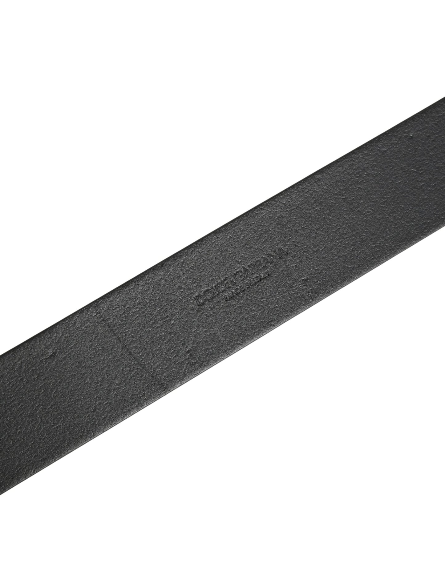 Dolce & Gabbana Men Black Classic Leather Metal Buckle Belt Dolce & Gabbana