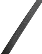 Dolce & Gabbana Men Black Leather Classic Metal Buckle Belt