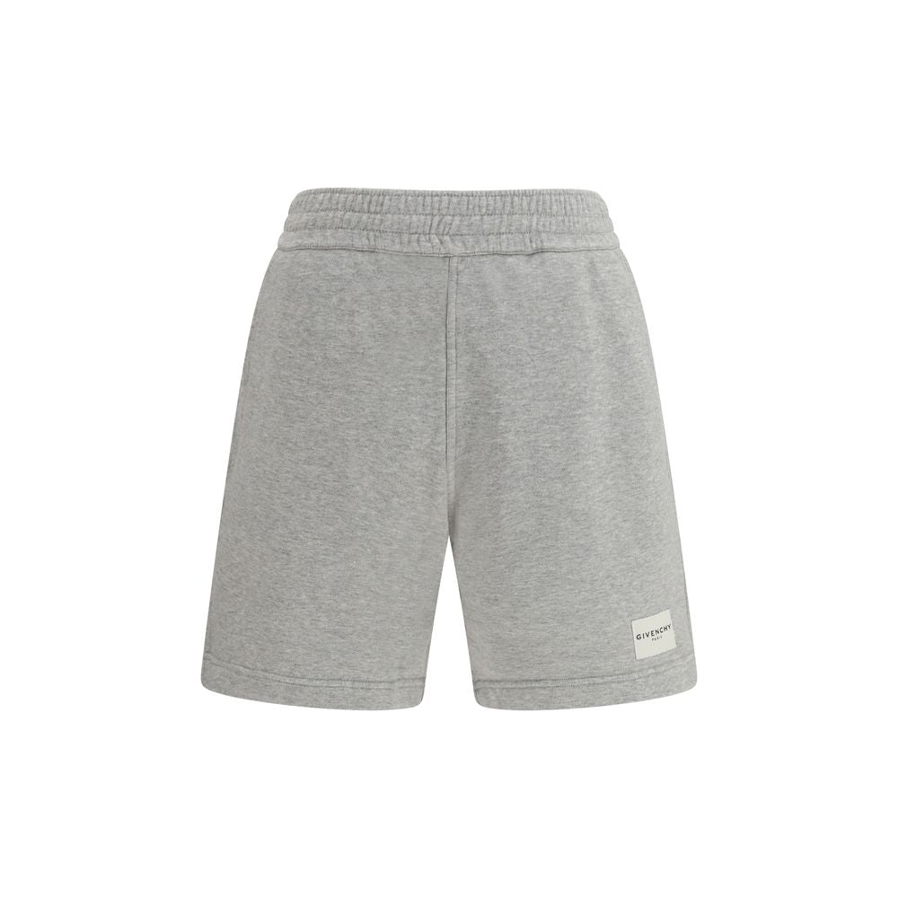 Givenchy Gray Cotton Bermuda Shorts Givenchy