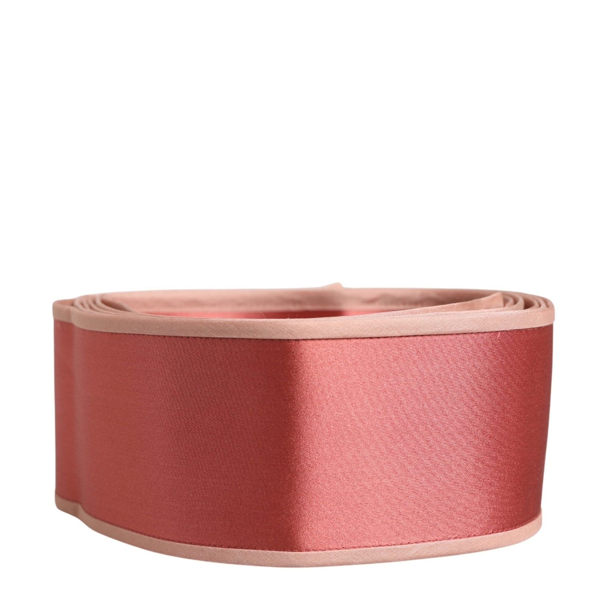 Dolce & Gabbana Pink Silk Satin Waist Women Cintura Belt
