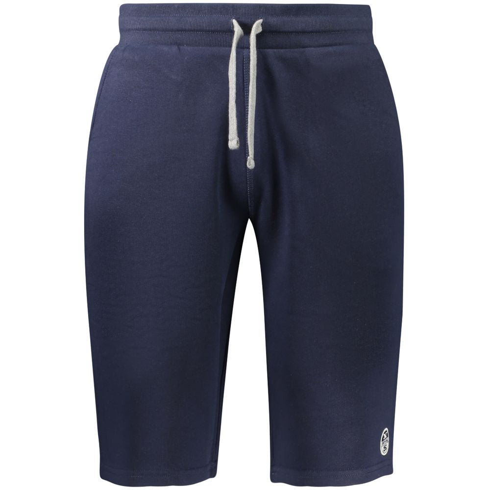 North Sails Blu Cotton Men's Sweatpant displaying soft blue fabric, comfortable fit, and casual style for relaxed wear.