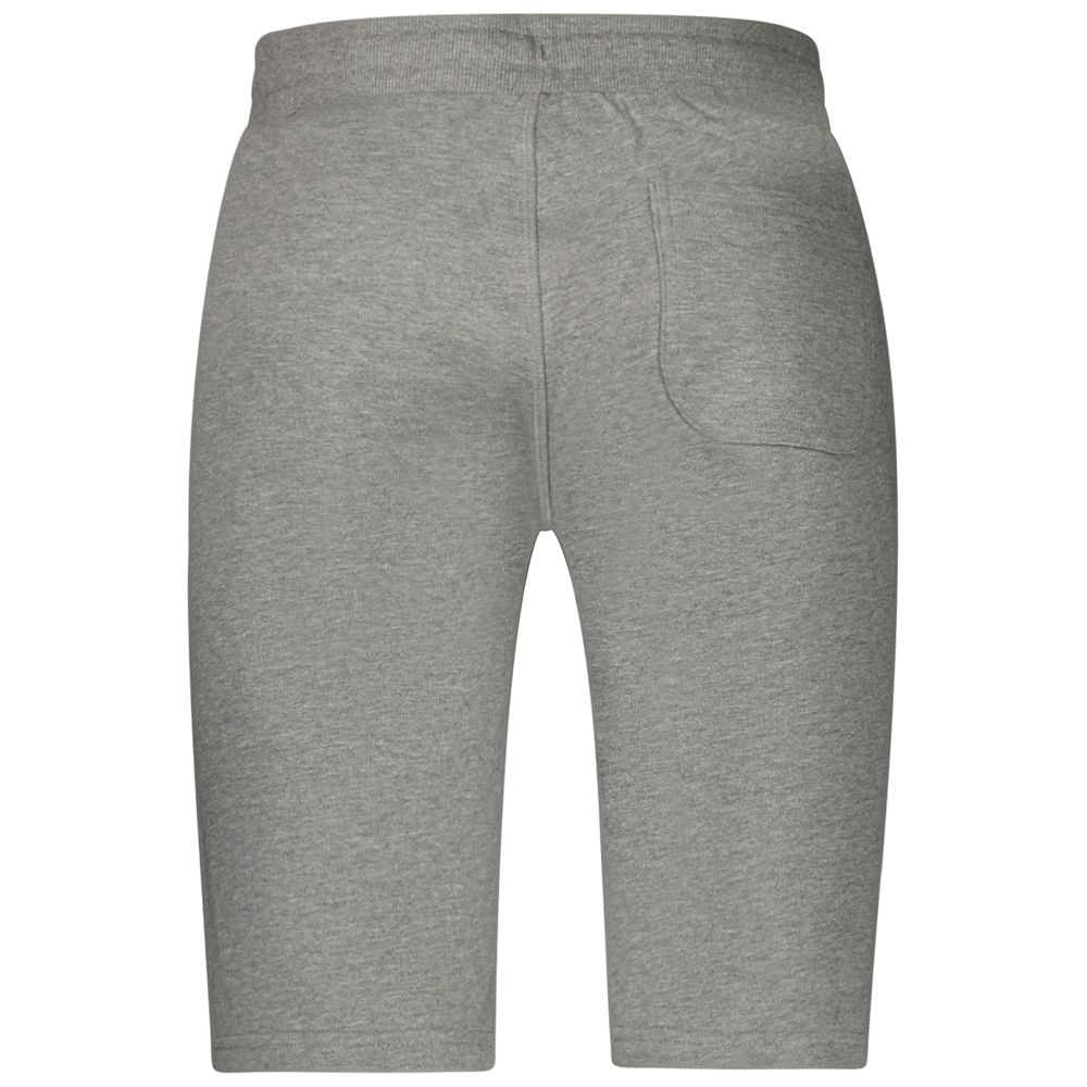 North Sails Grigio cotton men's sweatpants with relaxed fit and elastic waistband, suitable for casual wear.