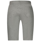 North Sails Grigio cotton men's sweatpants with relaxed fit and elastic waistband, suitable for casual wear.