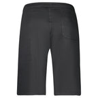 Black North Sails cotton men's sweatpants with relaxed fit and elastic waistband, suitable for casual wear.